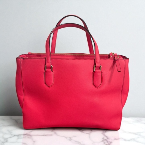 Authentic Kate Spade Pink Leather Tote Bag! - Picture 4 of 15